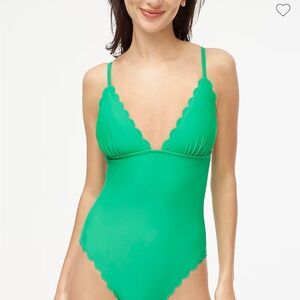 New green one piece women’s swimsuit